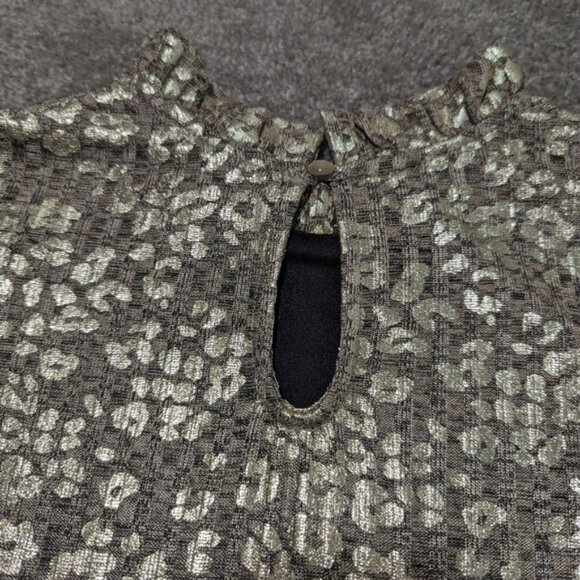 Art Class Metallic Gold Dress Girls Size 7 8 Cheetah Print - Picture 3 of 8